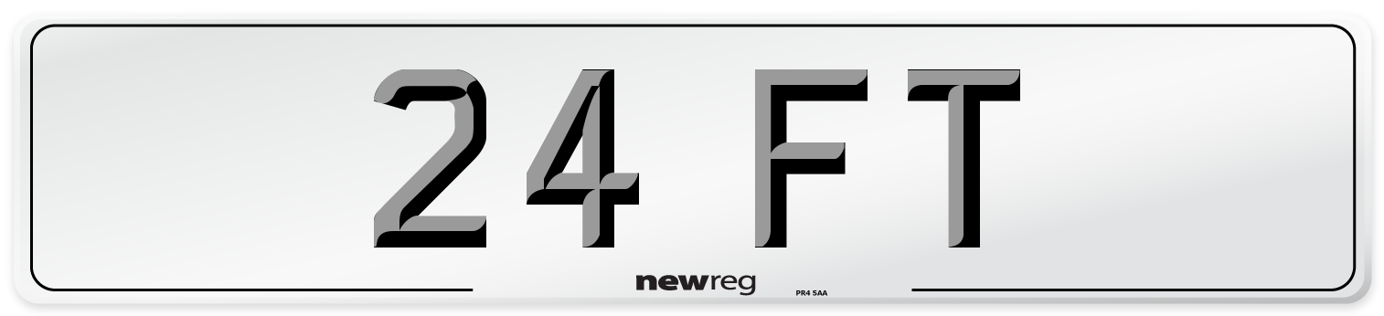 24 FT Number Plate from New Reg